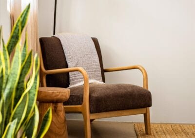 Suite 2's bedroom sitting area