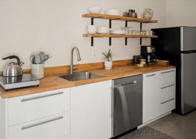 Suite 2's well-equipped kitchen